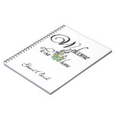 Welkom bij ons thuisbezoekersboek notitieboek (Linkerzijde)