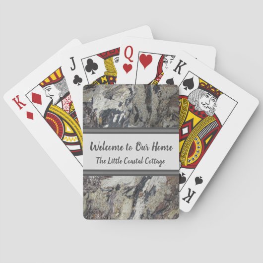 Welkom bij ons thuisgastenhuis pokerkaarten (Achterkant)