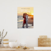 Welkom bij ons trouwboekje poster (Keuken)