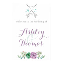 Welkom bij ons trouwbord | Floral | Bothandel