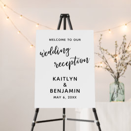 Welkom bij ons trouwreceptiebord