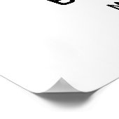 Welkom bij ons trouwreceptiebord poster (Hoek)