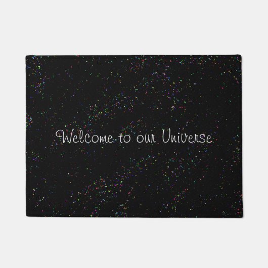 Welkom bij ons Universe Fun Deurmat (Voorkant)