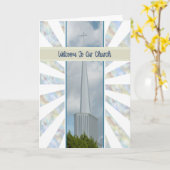 Welkom bij ons Wenskaart van de Kerk Kaart (Gele Bloem)