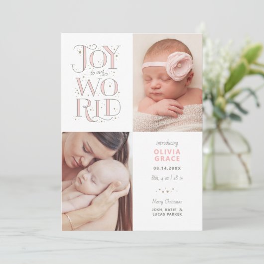 Welkom bij onze aankondiging van de kerstgeboorte (Staand voorkant)