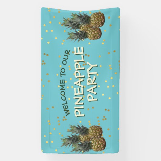 Welkom bij onze ananaspartaar spandoek (Verticaal)