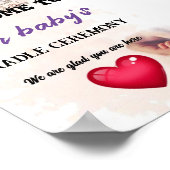 Welkom bij onze Baby's Cradle Ceremony Poster (Hoek)
