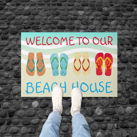 Welkom bij onze Beach House deurmat