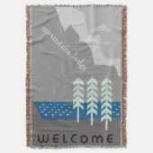 Welkom bij onze BergCottage Hunting Lodge Deken (Voorkant Verticaal)