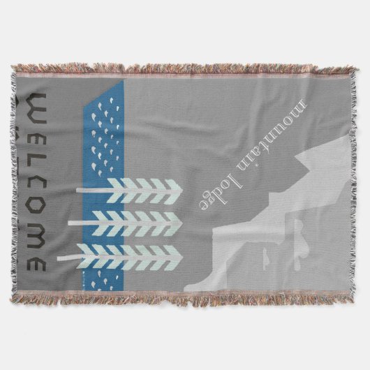 Welkom bij onze BergCottage Hunting Lodge Deken (Voorkant)