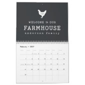 Welkom bij onze boerderij in Land Rustic Chicken Kalender (Feb 2027)
