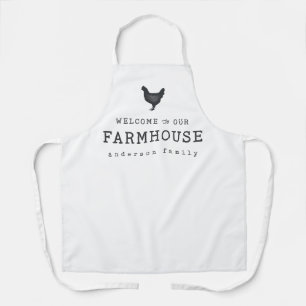 Welkom bij onze boerderij in Land Rustic Chicken Schort