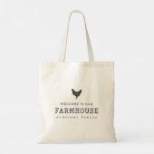 Welkom bij onze boerderij in Land Rustic Chicken Tote Bag (Achterkant)