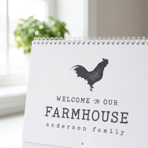 Welkom bij onze boerderij Landelijke Haan Kalender