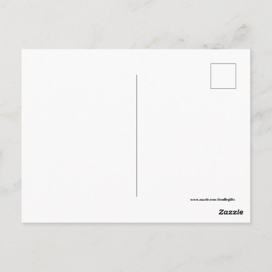 Welkom bij onze Boerderij  Rooster en kip Briefkaart (Achterkant)