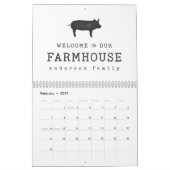 Welkom bij onze boerderij, Rustic Pig Hog Kalender (Feb 2027)