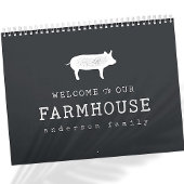 Welkom bij onze boerderij, Rustic Pig Hog Kalender