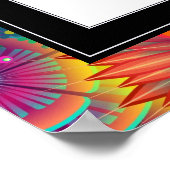 Welkom bij onze bruiloft Art Deco Style Poster (Hoek)