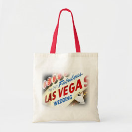 Welkom bij onze bruiloft Bride en Groom Las Vegas  Tote Bag
