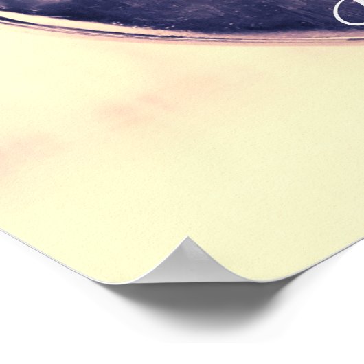 Welkom bij onze bruiloft Heart Padlock Poster (Hoek)