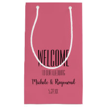 Welkom bij onze bruiloft HOT PINK