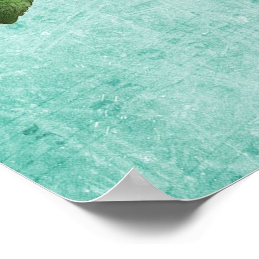 Welkom bij onze bruiloft  Rode Roos Poster (Hoek)