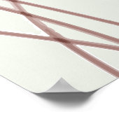 Welkom bij onze bruiloft Waterverf Flowers Poster (Hoek)