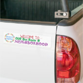 Welkom bij onze busroute #Blank buurt Bumpersticker (Op Truck)