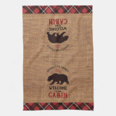 Welkom bij onze Cabin  Theedoek (Verticaal)