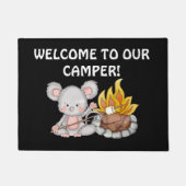 Welkom bij onze camper-muisdeurmat deurmat (Voorkant)