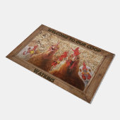 Welkom bij onze Coop Doormat, Gepersonaliseerd Chi Deurmat (Schuin)