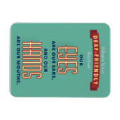 Welkom bij onze dove vriendelijke klassikale magne magneet (Horizontaal)