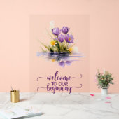 Welkom bij onze eerste bruiloft acryl teken bord (Huwelijk)