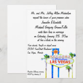 Welkom bij onze Fabulous Las Vegas Wedding Kaart (Voorkant / Achterkant)