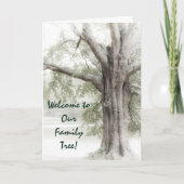 Welkom bij onze familieboomkaart kaart (Voorkant)