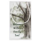 Welkom bij onze familiestructuur klein cadeauzakje (Achterkant)