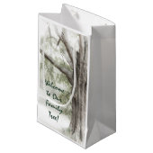 Welkom bij onze familiestructuur klein cadeauzakje (Voorkant Gekanteld)