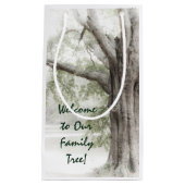 Welkom bij onze familiestructuur klein cadeauzakje (Voorkant)