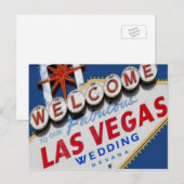 Welkom bij onze fantastische Las Vegas TROUW kaart (Voorkant / Achterkant)