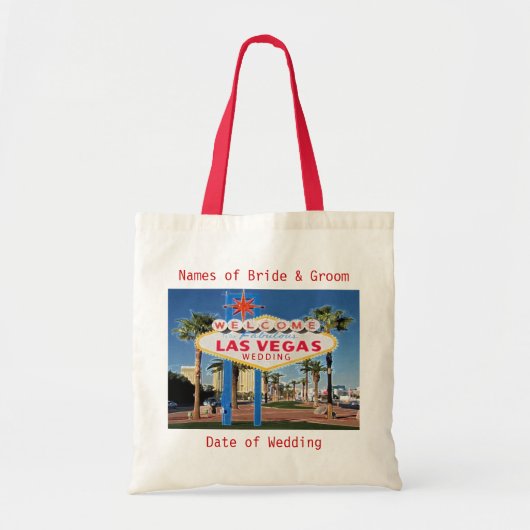 Welkom bij onze Fantastische Las Vegas WEDDING Bag Tote Bag (Voorkant)