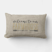 Welkom bij onze Farmhouse Rustic Chic Kussen (Voorkant)