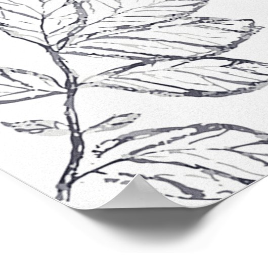 Welkom bij onze Forever FloralWedding Welcome Sign Poster (Hoek)