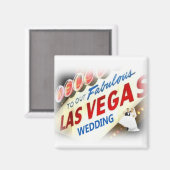 Welkom bij onze geweldige Las Vegas Wedding Magnet (Voorkant / Achterkant)