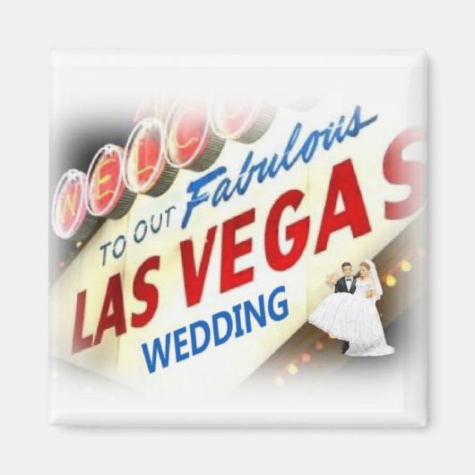 Welkom bij onze geweldige Las Vegas Wedding Magnet (Voorkant)