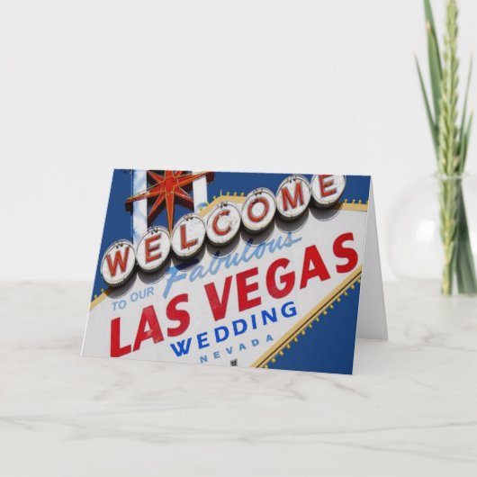 Welkom bij onze handige Las Vegas WEDDING Kaart (Voorkant)