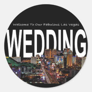 Welkom bij onze handige Las Vegas WEDDING Sticker