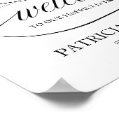Welkom bij onze Happily Ever After Zwarte Script Poster (Hoek)