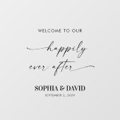 Welkom bij onze Happy Ever After Mirror Decal (Vel)