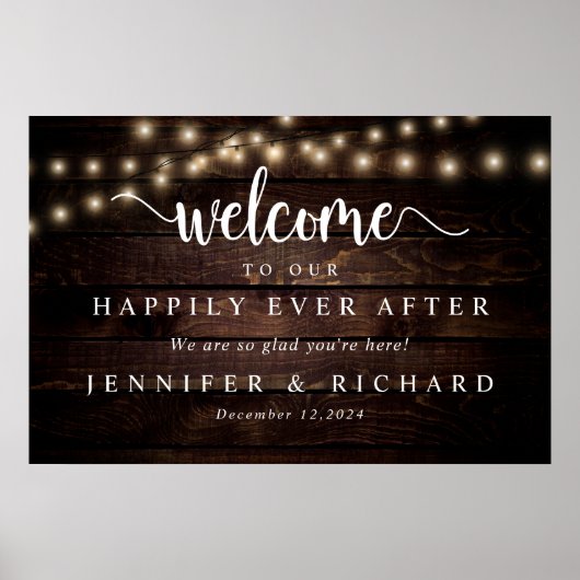 Welkom bij onze Happy Ever After Poster (Voorkant)