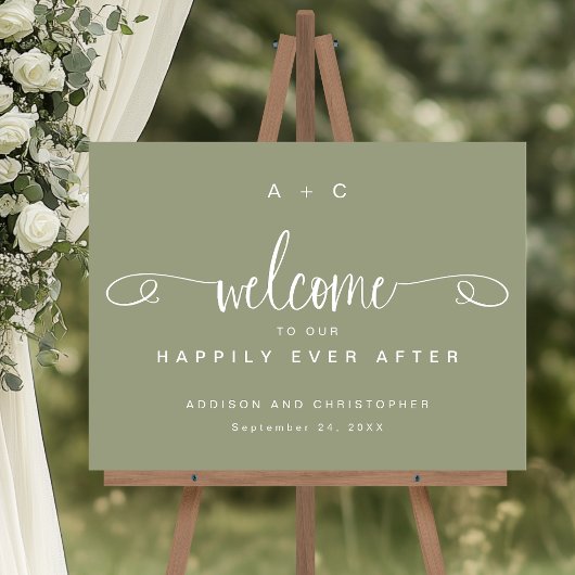 Welkom bij onze Happy Ever After Wedding Acrylic Acryl Bord